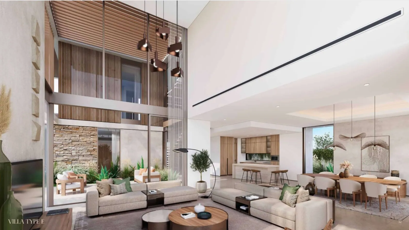 Double-height living