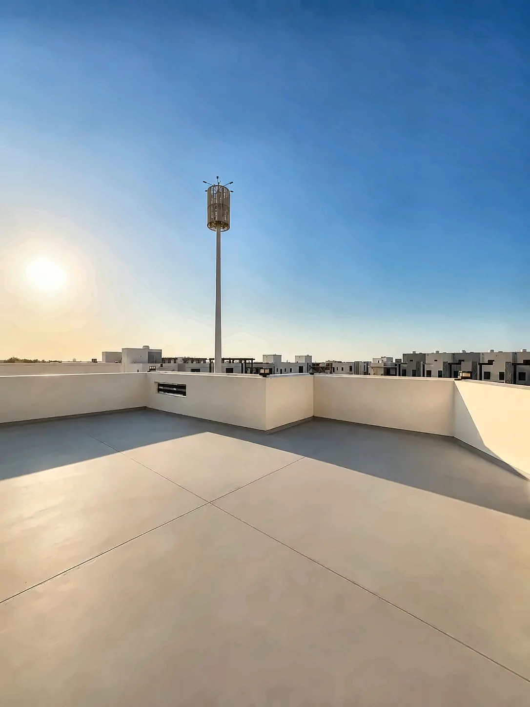 Roof terrace — as built