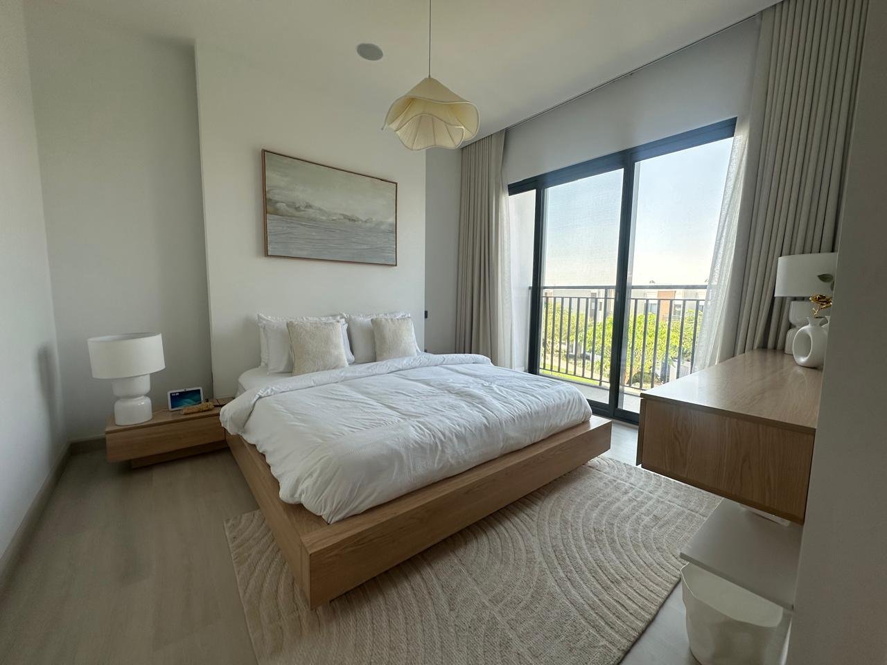 Master bedroom with park view