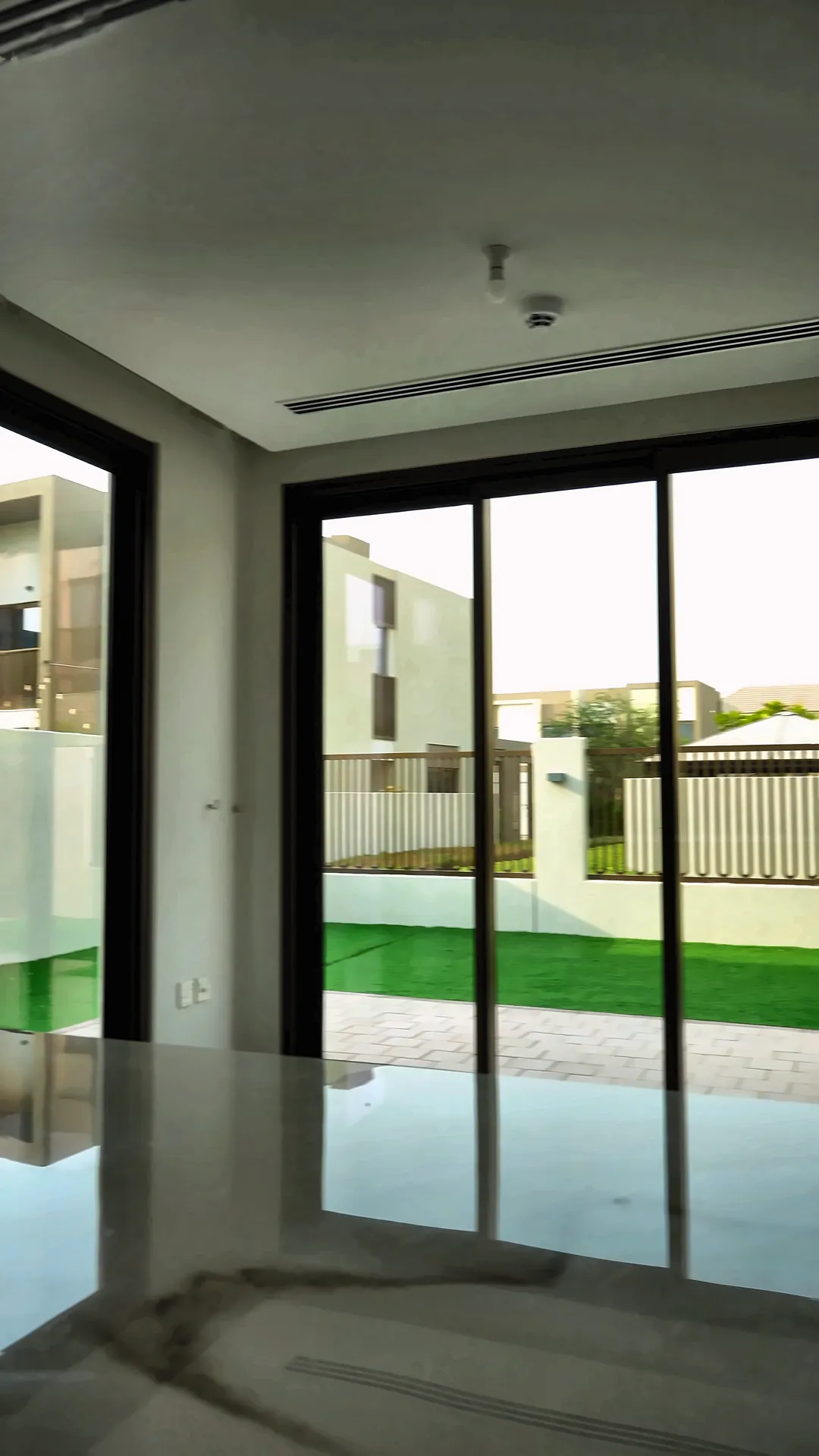 Dining area looking onto the garden