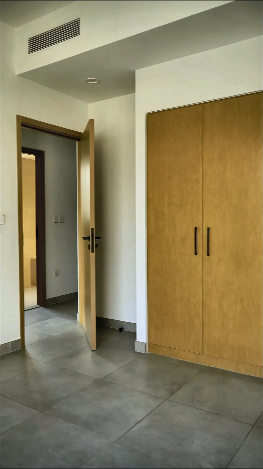 Bedroom with built-in wardrobes